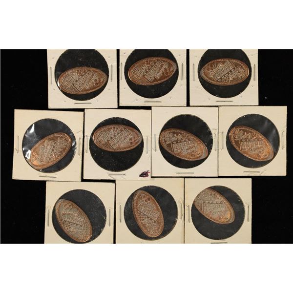 10-ELONGATED LINCOLN CENTS: MY LUCKY PENNY.