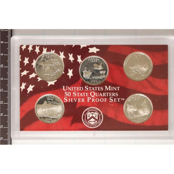 2004 SILVER US 50 STATE QUARTERS PROOF SET NOBOX