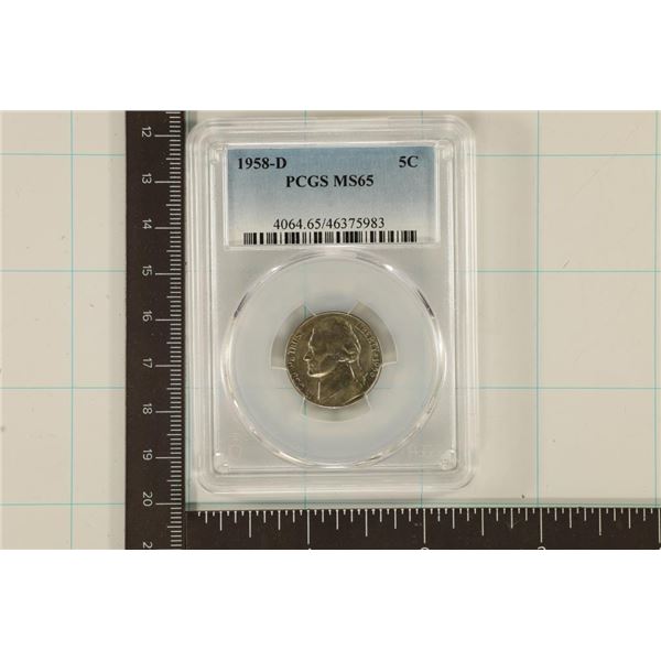 1958-D JEFFERSON NICKEL PCGS MS65