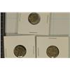 3-SILVER DIME SIZED OTTOMAN EMPIRE PARA COINS:
