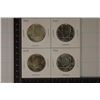 Image 1 : 4-1964 90% SILVER KENNEDY HALF DOLLARS UNC