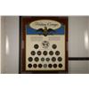 Image 1 : WAR TIME COINAGE SET IN 8" X 10" MAT INCLUDES: