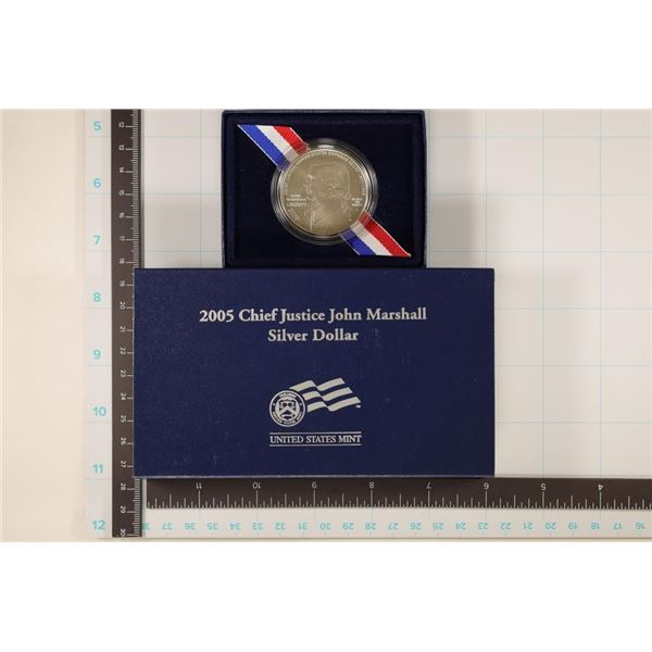 2005-P US UNC SILVER DOLLAR "CHIEF JUSTICE