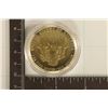 Image 2 : 1991 GOLD ELECTROPLATED AMERICAN SILVER EAGLE BU