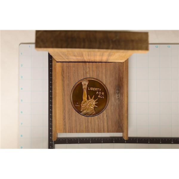 1976 LIBERTY FOR ALL METAL 3" ROUND 13.2 OZ. IN