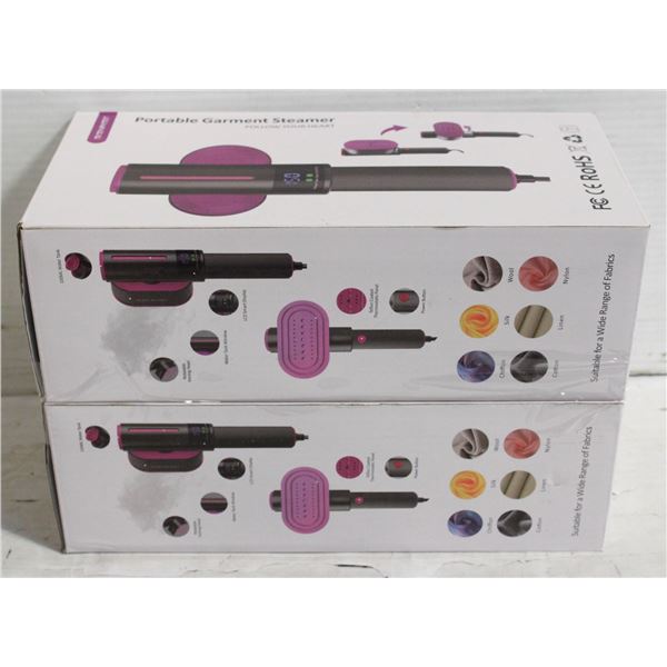 NEW 2PK HANDHELD STEAMER FOR CLOTHES