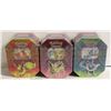 Image 1 : LOT OF 3 SEALED POKEMON GX TINS 4 PACKS PER TIN