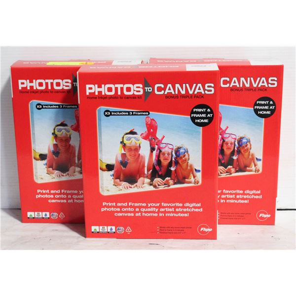 THREE KITS: PHOTOS TO CANVAS