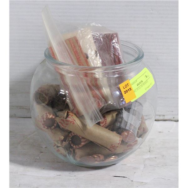 FISHBOWL FULL OF PENNIES
