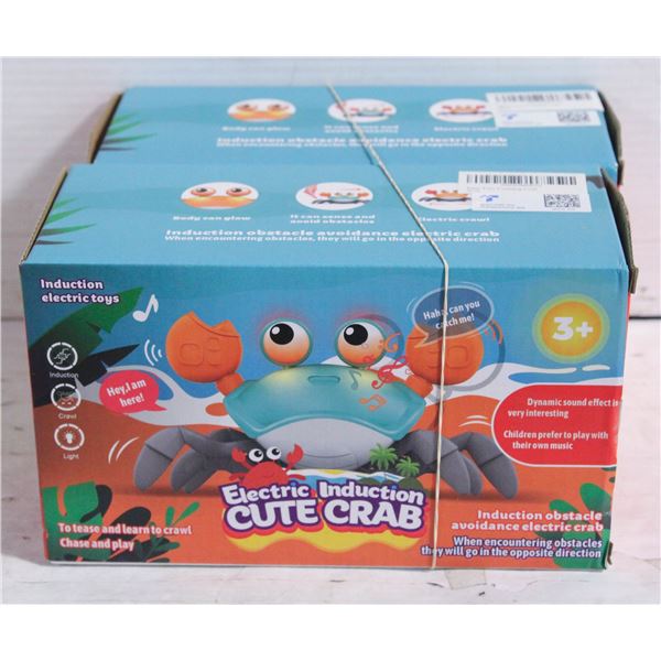 NEW 2PK CRAWLING CRAB TOY INTERACTIVE