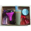 Image 1 : 4 NEW DRINKING CUPS WITH LIDS/STAWS PLUS VARIOUS