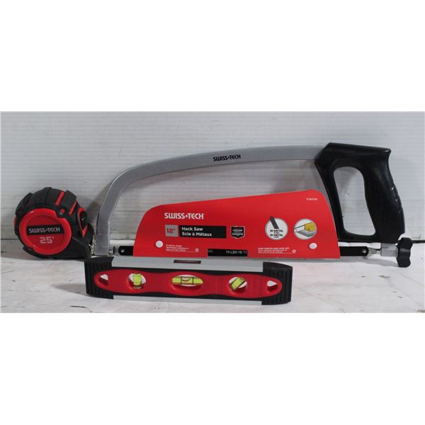 NEW SWISS+TECH 12"HACKSAW WITH 25' MEASURING TAPE