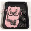 Image 1 : NEW BLACK TRAY WITH NEW JEWELRY PIECES