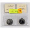 Image 2 : TWO ICCS CERTIFIEDNICKEL $1 COINS; 1972 PL-65 &