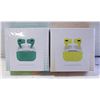 Image 1 : 2 NEW PAIRS OF AIRBUDS PRO 1 YELLOW 1 GREEN