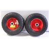 Image 1 : 2 NEW UNUSED WHEEL BARROW TIRES