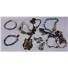 Image 1 : LOT OF BRACLETS INCLUDES EVIL EYE BRACLET AND OWL