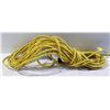 Image 1 : YELLOW 100FT OUTDOOR EXTENSION CORD