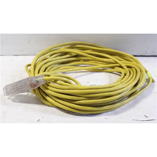YELLOW 50 FT OUTDOOR EXTENSION CORD