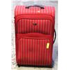 Image 1 : LARGE PIERRE CARDIN RED STRIPED SUITCASE