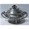 Image 1 : NEW LARGE SERVING DISHWARE WITH LID IN PEWTER