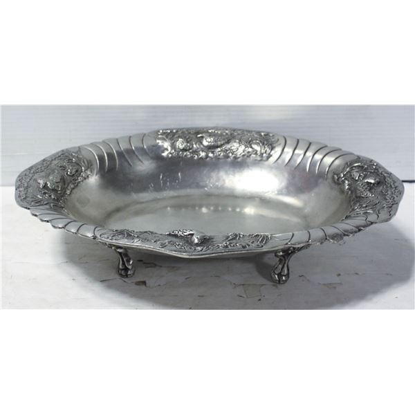 NEW SET DUCK BIRDS PEWTER LARGE SERVING WARE SET