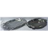 Image 1 : NEW SET OF 2 PEWTER LARGE SERVING PLATES TRAYS