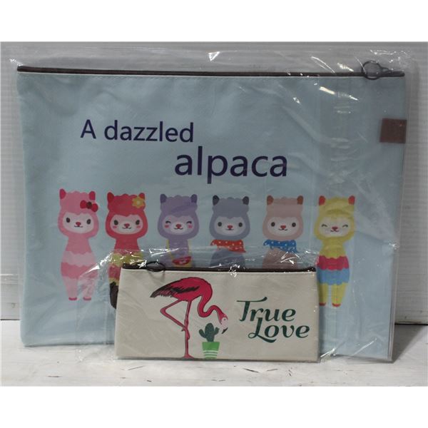 NEW EX-LARGE PENCIL CASE WITH EXTRA CASE - 15" x