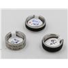 Image 1 : 3 NEW STAINLESS STEEL RINGS SIZES 5.75, 6.25 & 9