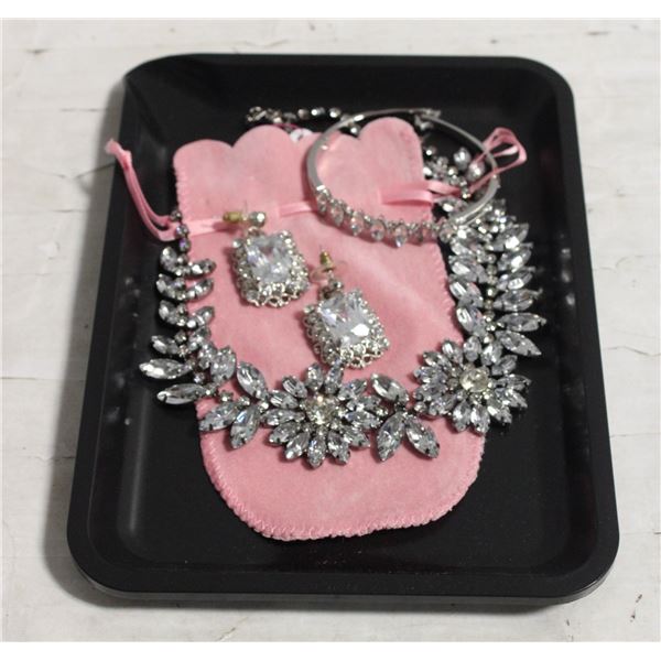 NEW BLACK TRAY WITH NEW JEWELRY PIECES