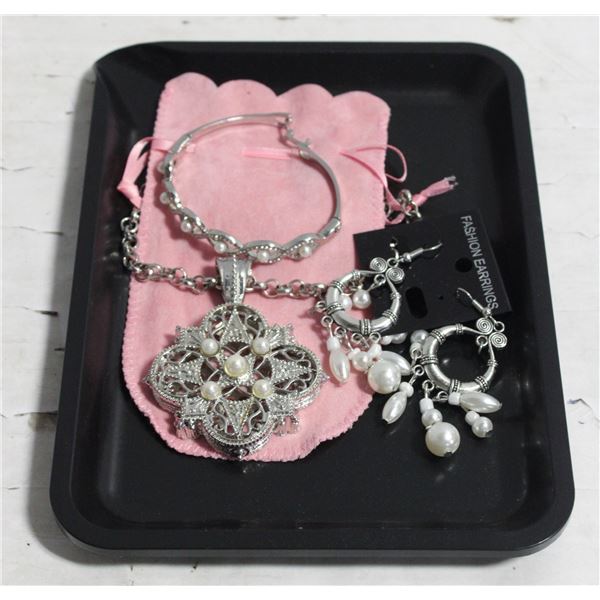 NEW BLACK TRAY WITH NEW JEWELRY PIECES