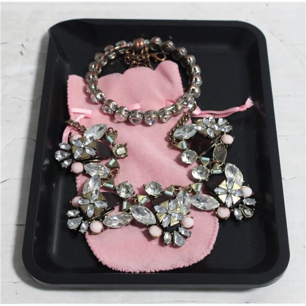 NEW BLACK TRAY WITH NEW JEWELRY PIECES