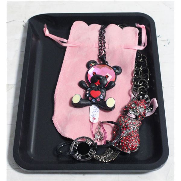 NEW BLACK TRAY WITH NEW JEWELRY PIECES