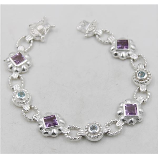 STERLING .925/STONES BRACELET