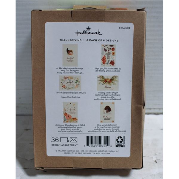 BRAND NEW HALLMARK THANKSGIVING CARD SET 6 DESIGNS