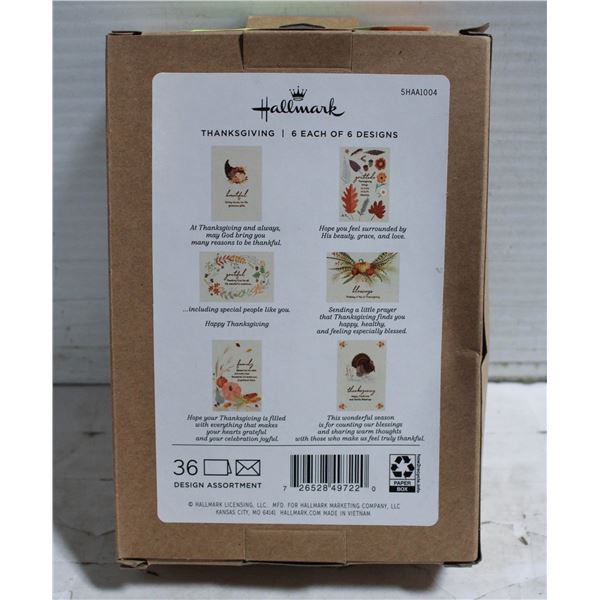 BRAND NEW HALLMARK THANKSGIVING CARD SET 6 DESIGNS