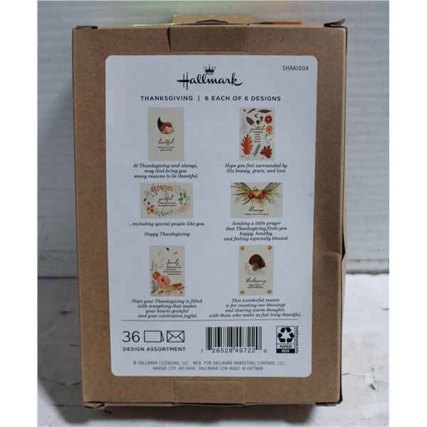 BRAND NEW HALLMARK THANKSGIVING CARD SET 6 DESIGNS
