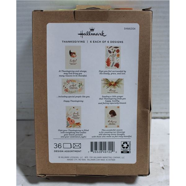 BRAND NEW HALLMARK THANKSGIVING CARD SET 6 DESIGNS
