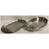 Image 1 : NEW SET OF 3 SERVING WARE PEWTER - 15" x 10"/ 16