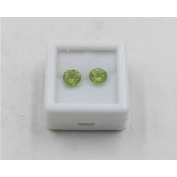 #235- UNHEATED GREEN PERIDOT GEMSTONES  2.15 CT