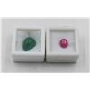 Image 1 : #233-HEATED RUBY 3.80 CT & AVENTURINE 9.40 CT