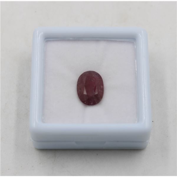 #166-HEATED DARK RED RUBY GEMSTONE 5.60 CT