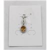 Image 1 : #63-UNHEATED CITRINE  & CZ GEMSTONE PENDANT