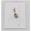 Image 1 : #54-UNHEATED CITRINE  & CZ GEMSTONE PENDANT
