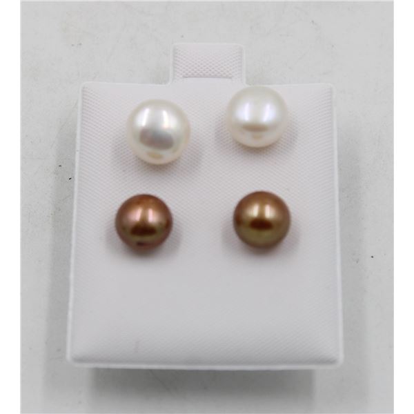 #142-NATURAL AKOYA PEARL EARRINGS