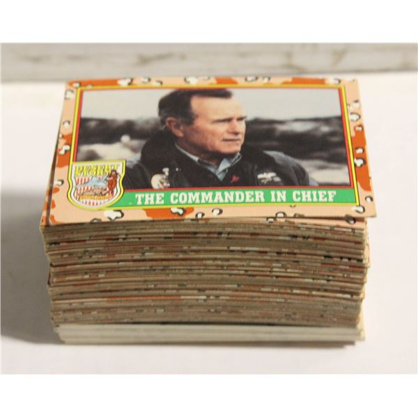 MIXED LOT OF 166 TOPPS 1991 DESERT STORM