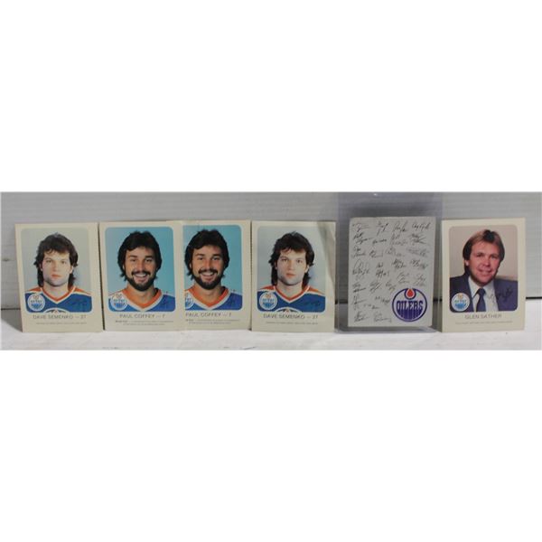 LOT OF 6 RED ROOSTER EDMONTON OILERS