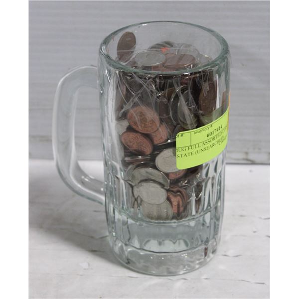 MUG FULL ASSORTED COIN - ESTATE (UNSEARCHED)