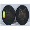 Image 1 : PAIR OF VINTAGE STRING ART OWL PLAQUES