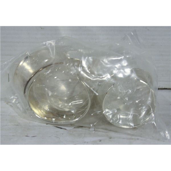 BAG OF 6 NEW SILVER COLOURED CUFF BRACELETS